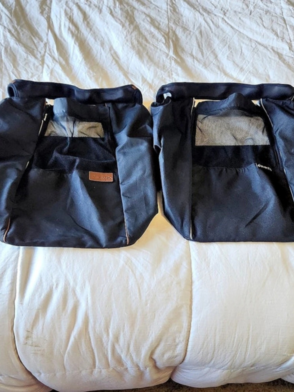 eventlo Two-Piece Baby Bag Set in Black